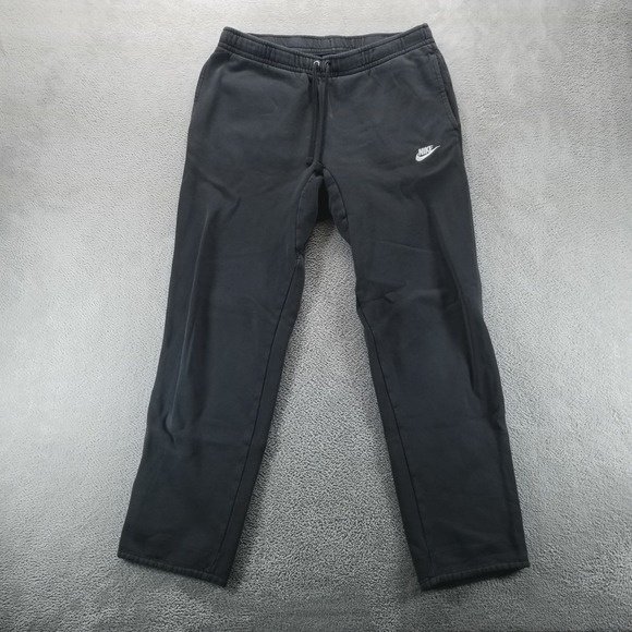 Nike Sweatpants Mens M Gray Straight Drawstring Gym Training Pockets Workout - Picture 1 of 10